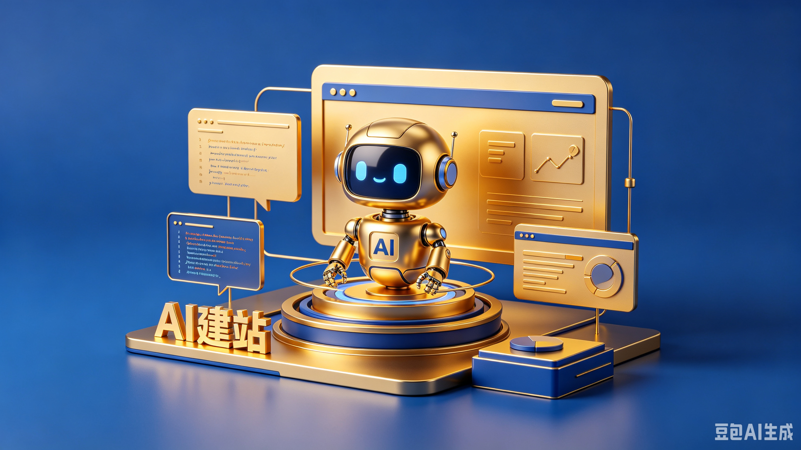 免费自带 AI 写文章的网站源码，金豪建站系统